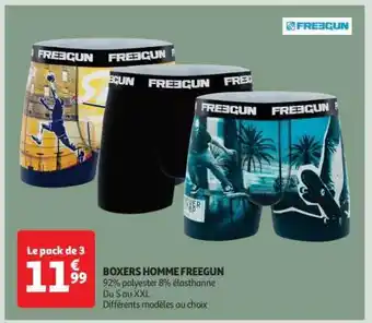 Auchan Boxers Homme Freegun offre