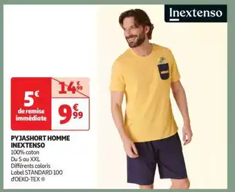 Auchan Pyjashort Homme Inextenso offre