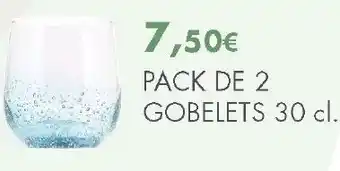 E.Leclerc Pack de 2 gobelets offre