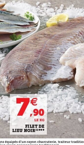 Super U Filet de lieu noir offre