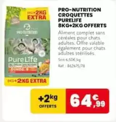 Animalis Complet - pro-nutrition croquettes 8kg+2kg offerts offre
