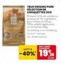 Animalis Pure sélection de croquettes 3kg offre