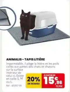 Animalis Tapis litière offre