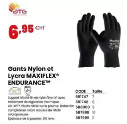 Au Forum du BĂątiment Lycra - gants nylon et maxiflex endurancetm offre