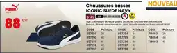 Au Forum du Bâtiment Chaussures basses iconic suede navy offre