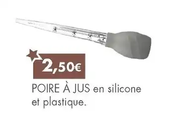 E.Leclerc Poire à jus en silicone offre