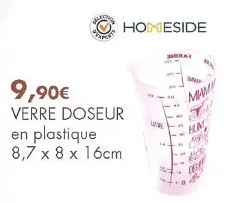 Verre doseur