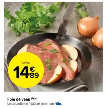 Carrefour Market Foie de veau offre