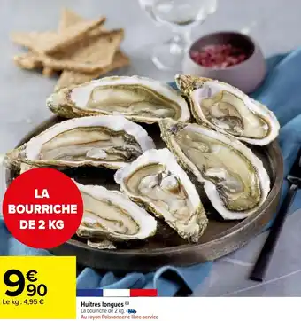 Huîtres longues