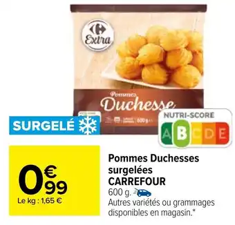 Carrefour Market Pommes duchesses surgelées CARREFOUR offre