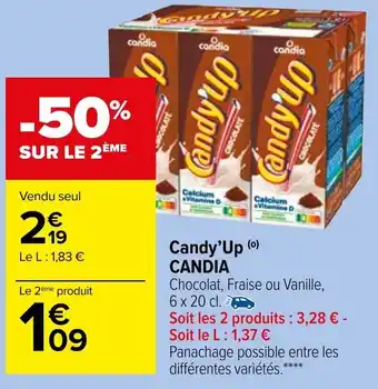 Carrefour Market Candy'up CANDIA offre