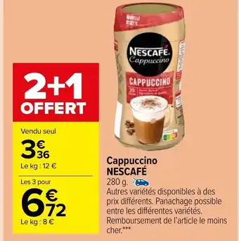 Carrefour Market Cappussino nescafé offre