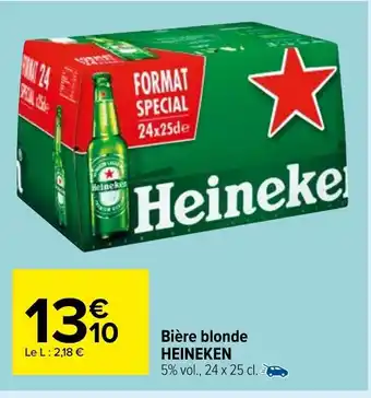 Carrefour Market Bière blonde Heineken offre