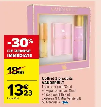 Coffret 3 produits Vanderbilt