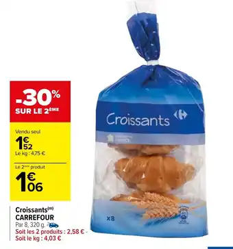 Croissants Carrefour