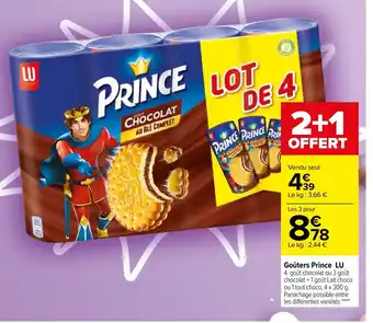 Carrefour Goûters Prince LU offre