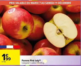 Carrefour Pomme Pink lady offre