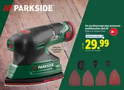 Lidl PARKSIDE Set de démarrage pour ponceuse multifonction sans fil offre