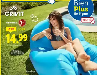 Lidl CRIVIT Air lounge offre