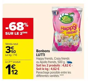 Carrefour Bonbons Lutti offre