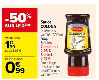 Carrefour Sauce Colona offre