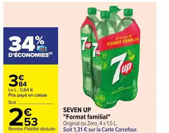 Carrefour Seven Up "Format familial offre