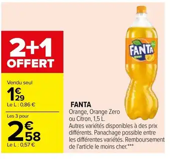 Carrefour Fanta offre
