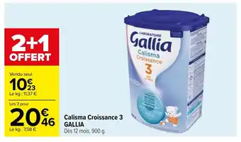 Carrefour Calisma Croissance 3 offre