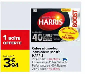 Cubes Allume-Feu Sans Odeur Boost