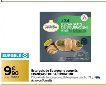 Escargots de Bourgogne Surgelés