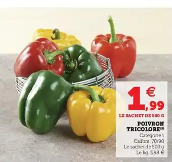 Super U Poivron tricolore offre