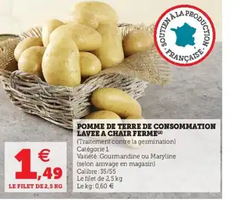 Super U Pomme de terre de consommation offre
