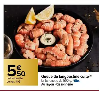 Queue de Langoustine Cuite