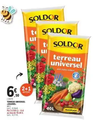E.Leclerc TERREAU UNIVERSEL SOLDOR offre
