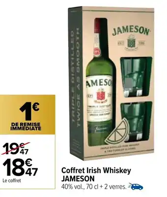 Carrefour Coffret Irish Whiskey offre