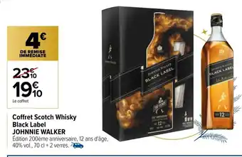 Carrefour Coffret Scotch Whisky Black Label offre