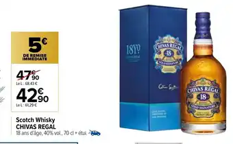 Carrefour Scotch Whisky Chivas Regal offre