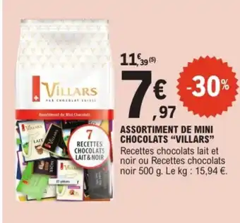 E.Leclerc VILLARS Assortiment de mini chocolats offre
