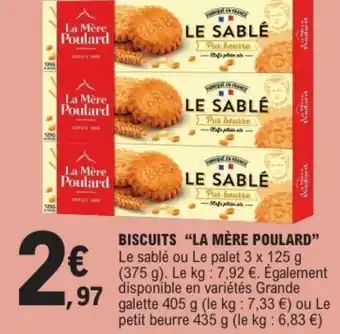 E.Leclerc LA MÈRE POULARD Biscuits offre