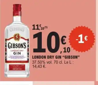 E.Leclerc GIBSON London dry gin offre