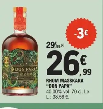 E.Leclerc DON PAPA Rhum masskara offre