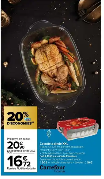 Carrefour Cocotte à Dinde XXL offre