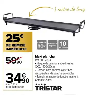 Carrefour Maxi Plancha offre