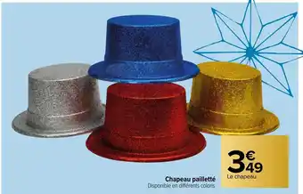 Carrefour Chapeau Pailletté offre