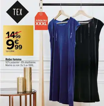 Robe femme carrefour sale