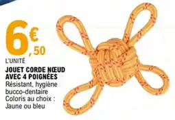 E.Leclerc Jouet corde nœud avec 4 poignées offre