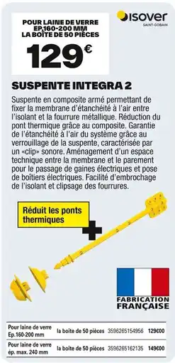 Brico Dépôt Suspente integra 2 offre