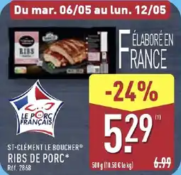 ALDI Ribs de porc offre