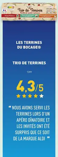 ALDI Les terrines du bocage trio de terrines offre