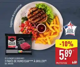 ALDI 2 pavés de rumsteak à griller offre